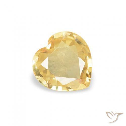 Safira Ouro Natural 0.37ct, Coração, VVS-VS