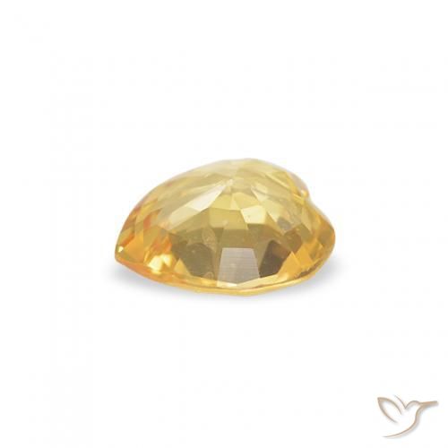 Safira Ouro Natural 0.37ct, Coração, VVS-VS