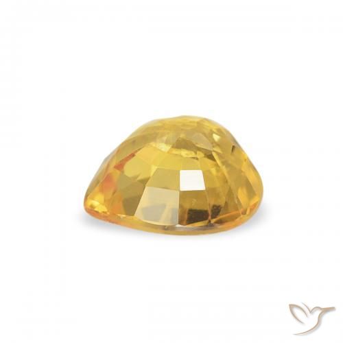 Safira Dourado médio Natural 0.42ct, Coração, VS