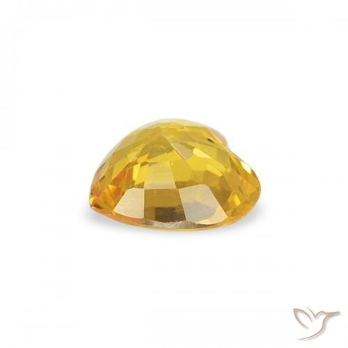 Safira Dourado médio Natural 0.38ct, Coração, VS