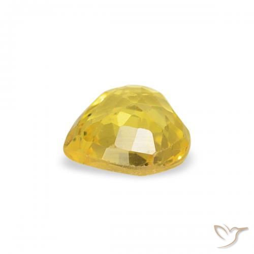 Safira Amarelo Natural 0.39ct, Coração, VS