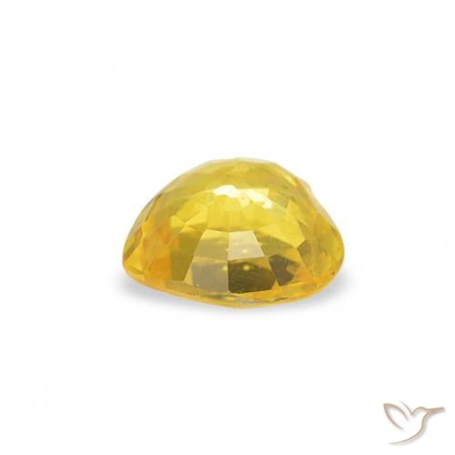 Safira Amarelo Natural 0.39ct, Coração, VVS-VS