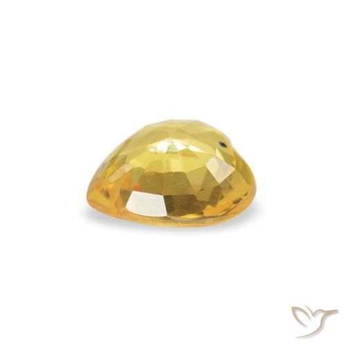 Safira Dourado médio Natural 0.38ct, Coração, VS