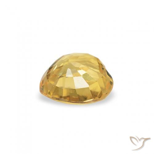 Safira ouro médio Natural 0.44ct, Coração, VS