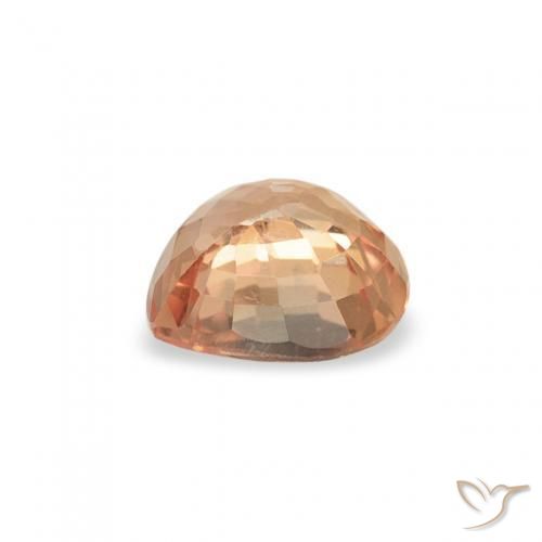 Safira Laranja Médio Natural 0.47ct, Coração, VS