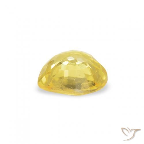 Safira amarelo médio Natural 0.42ct, Coração, VVS-VS