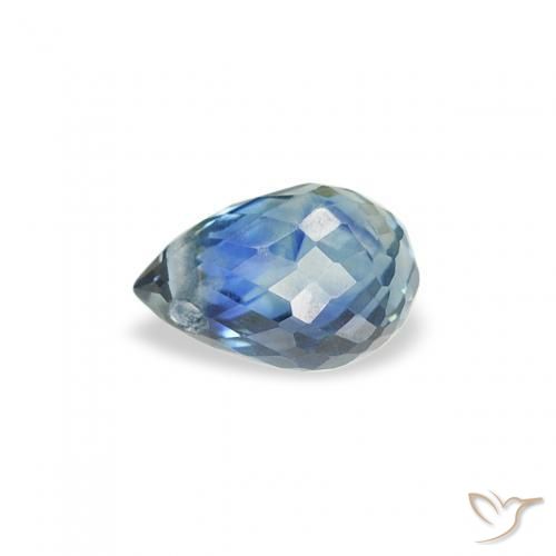 Safira Cerceta Natural 0.44ct, Briolette, VS