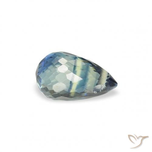 Safira Cerceta Natural 0.54ct, Briolette, VS