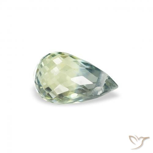 Safira Cerceta Natural 0.59ct, Briolette, VS