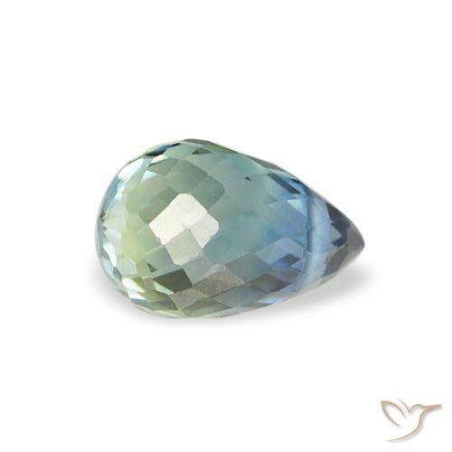 Safira Cerceta Natural 0.57ct, Briolette, VS