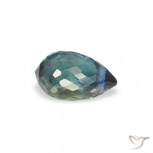 Safira Cerceta Natural 0.47ct, Briolette, VS