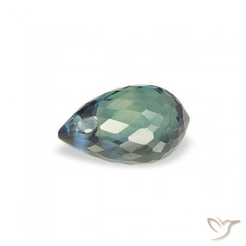 Safira Cerceta Natural 0.47ct, Briolette, VS