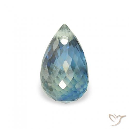0.74ct Natural Cerceta Safira, Briolette, VS