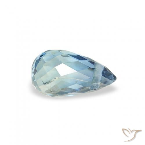 Safira Cerceta Natural 0.50ct, Briolette, VS