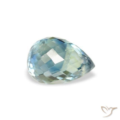 Safira Cerceta Natural 1.17ct, Briolette, VS