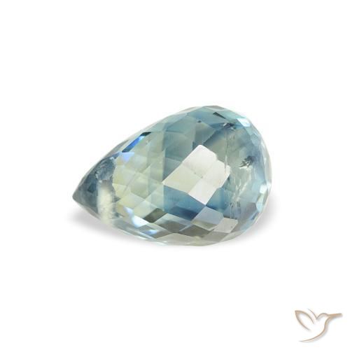 Safira Cerceta Natural 1.17ct, Briolette, VS