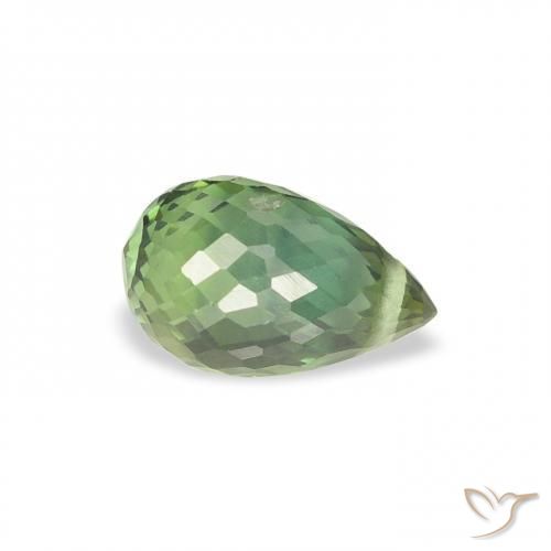 Safira Verde Floresta Claro Natural 0.92ct, Briolette, VS