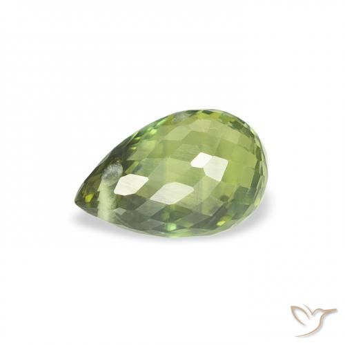 Safira Verde Floresta Claro Natural 0.92ct, Briolette, VS