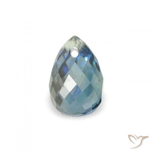 0.63ct Natural Cerceta Safira, Briolette, VS