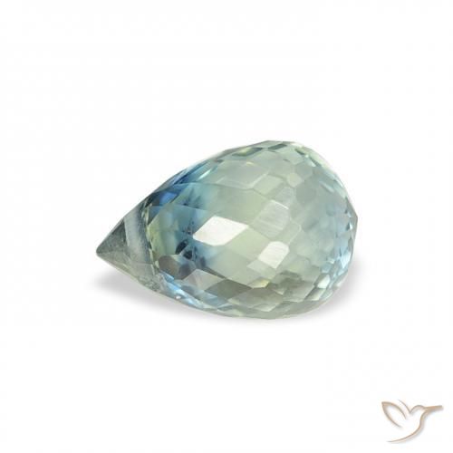 Safira Cerceta Natural 1.02ct, Briolette, VS