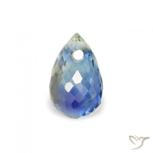0.60ct Natural Cerceta Safira, Briolette, VS