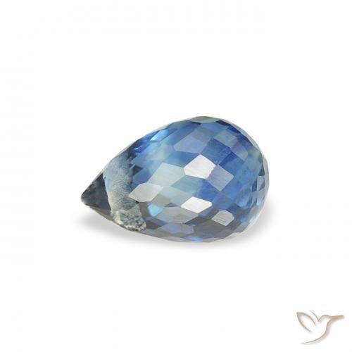 Safira Cerceta Natural 0.60ct, Briolette, VS