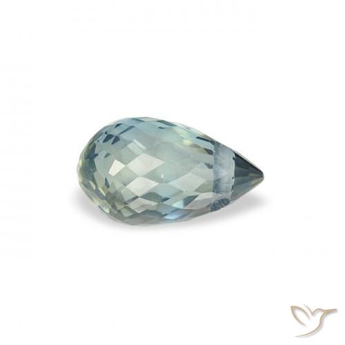 Safira Cerceta Natural 0.47ct, Briolette, VS