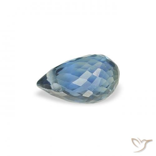 Safira Cerceta Natural 0.47ct, Briolette, VS
