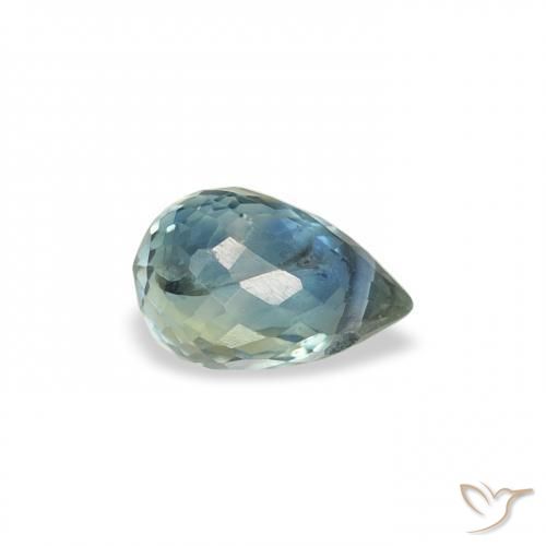Safira Cerceta Natural 0.64ct, Briolette, VS