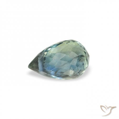Safira Cerceta Natural 0.64ct, Briolette, VS