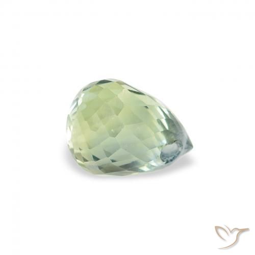 Safira Cerceta Natural 0.73ct, Briolette, VS