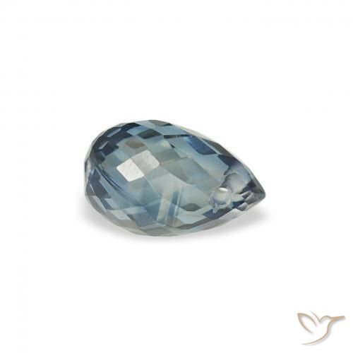 Safira Cerceta Natural 0.56ct, Briolette, VS