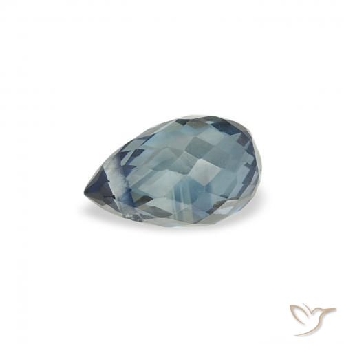 Safira Cerceta Natural 0.56ct, Briolette, VS