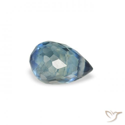 Safira Cerceta Natural 0.52ct, Briolette, VS