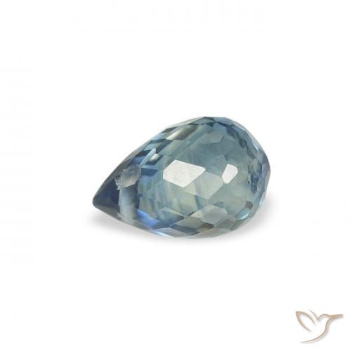 Safira Cerceta Natural 0.52ct, Briolette, VS