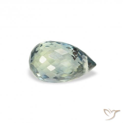 Safira Cerceta Natural 1.04ct, Briolette, VS