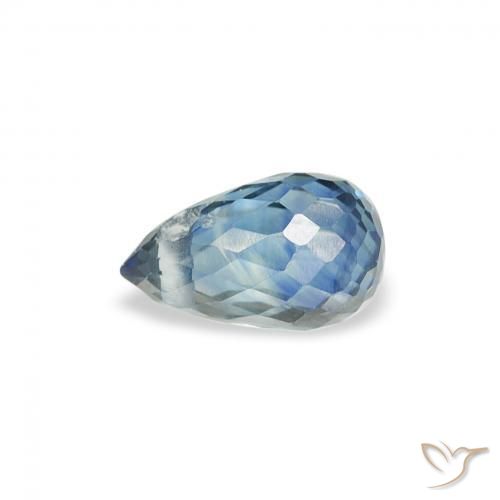 Safira Cerceta Natural 0.53ct, Briolette, VS