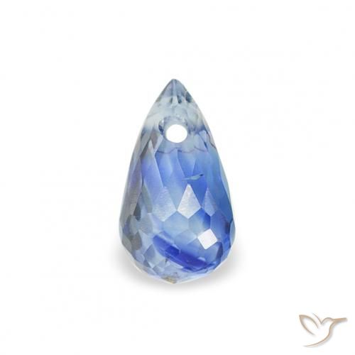 0.34ct Natural Azul claro Safira, Briolette, VS