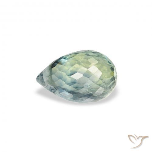 Safira Cerceta Natural 1.05ct, Briolette, VS