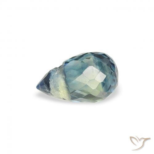 Safira Cerceta Natural 0.54ct, Briolette, VS