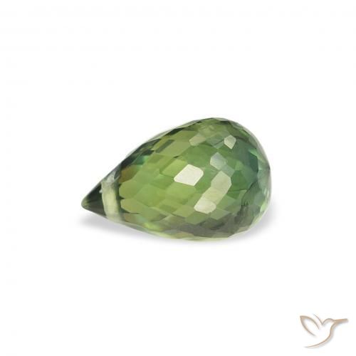Safira Verde floresta Natural 1.02ct, Briolette, VS