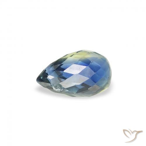Safira Cerceta Natural 0.57ct, Briolette, VS
