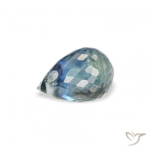Safira Cerceta Natural 1.00ct, Briolette, VS