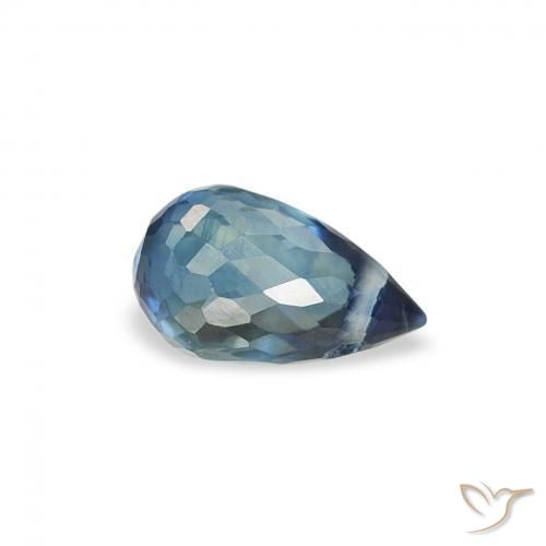 Safira Cerceta Natural 0.55ct, Briolette, VS