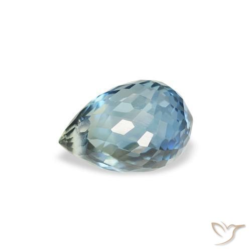 Safira Cerceta Natural 0.95ct, Briolette, VS