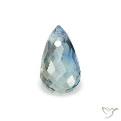 0.49ct Natural Cerceta Safira, Briolette, VS, Photo A