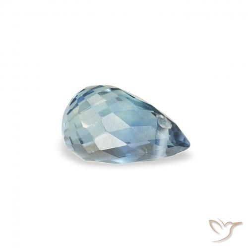 Safira Cerceta Natural 0.49ct, Briolette, VS