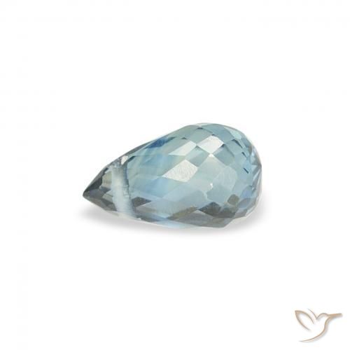 Safira Cerceta Natural 0.49ct, Briolette, VS