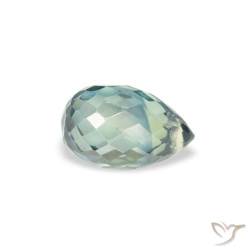 Safira Cerceta Natural 0.84ct, Briolette, VS