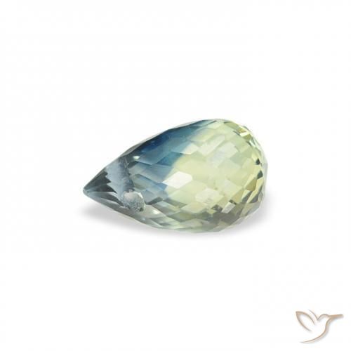 Safira Multicolorido Natural 0.62ct, Briolette, VS